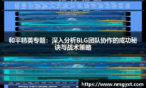 和平精英专题：深入分析BLG团队协作的成功秘诀与战术策略